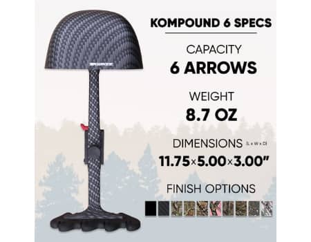 Kwikee Kwiver Kompound - 6 Arrow Bow Quiver